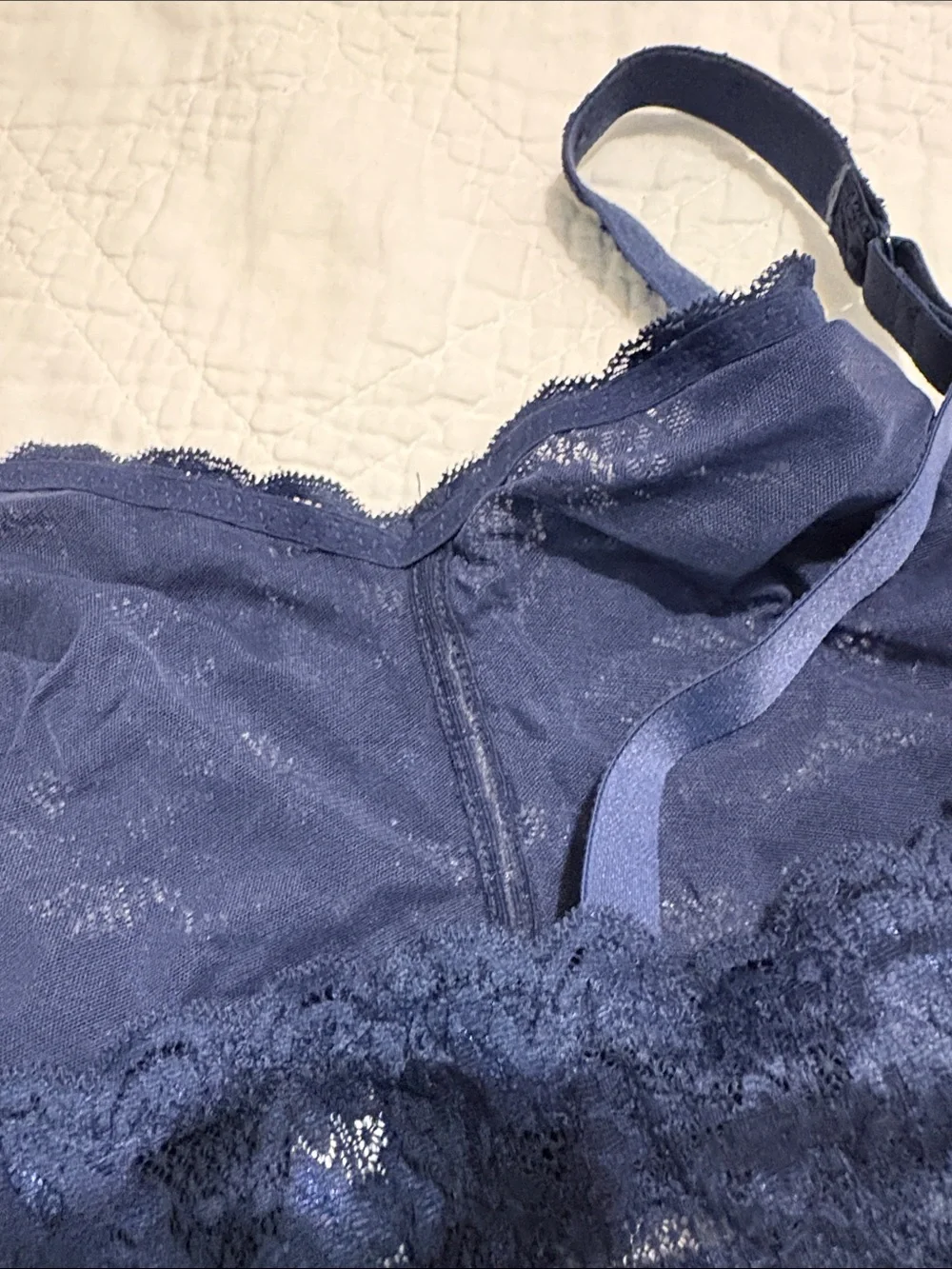 Cosabella Navy Never Say Never Lace Bralette